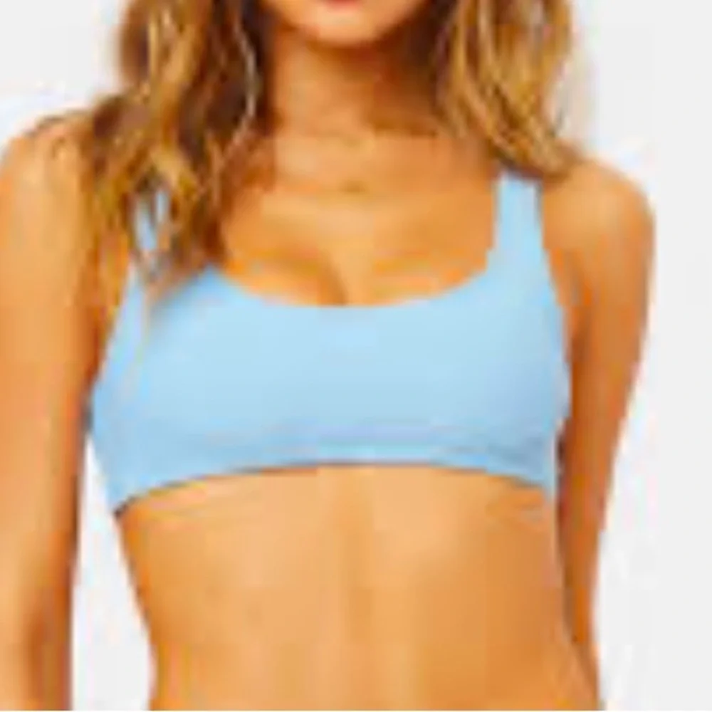 Frankies Bikinis Conner Ribbed Bikini Top, S